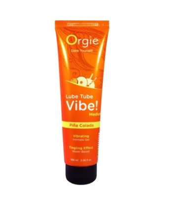 ORGIE - LUBE TUBE VIBE PIÑA COLADA GEL ÍNTIMO BESABLE EFECTO HORMIGUEO MEDIO 100 ML