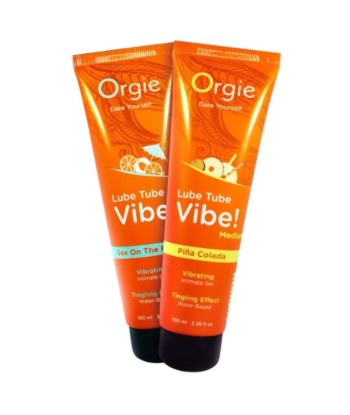 ORGIE - LUBE TUBE VIBE PIÑA COLADA GEL ÍNTIMO BESABLE EFECTO HORMIGUEO MEDIO 100 ML