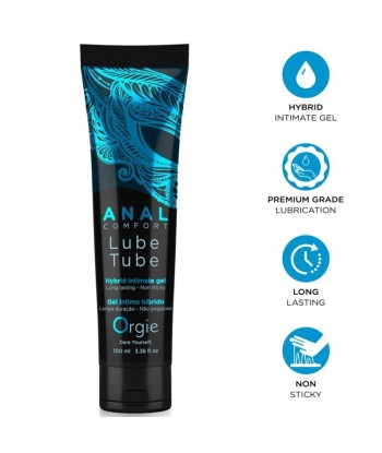 ORGIE - LUBE TUBE ANAL COMFORT GEL ÍNTIMO HÍBRIDO PARA SEXO ANAL 100 ML