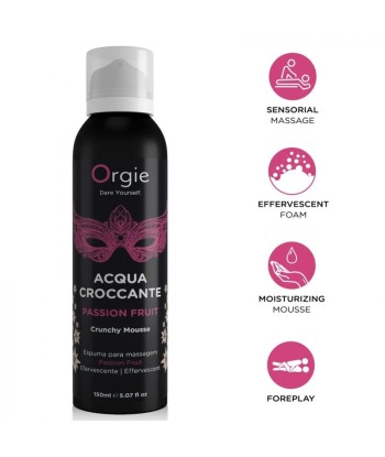 ORGIE - ACQUA CROCCANTE ESPUMA CRUJIENTE MARACUYÁ PARA MASAJE 150 ML