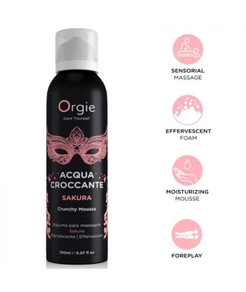 ORGIE - ACQUA CROCCANTE ESPUMA CRUJIENTE SAKURA PARA MASAJE 150 ML