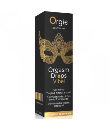 ORGIE - ORGASM DROPS VIBE GOTAS ESTIMULANTES EFECTO VIBRANTE PARA CLÍTORIS 15 ML