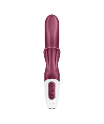 SATISFYER - LOVE ME VIBRADOR RABBIT ROJO