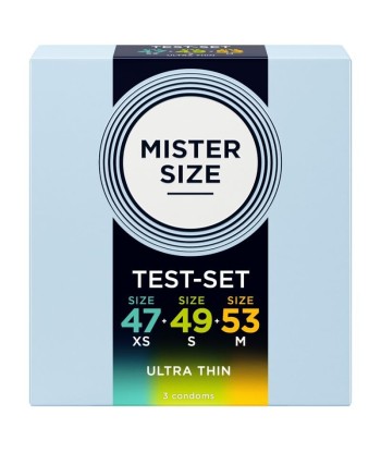 MISTER SIZE - PACK MUESTRA PRESERVATIVOS TALLA 47-49-53 MM (3 UNIDADES)