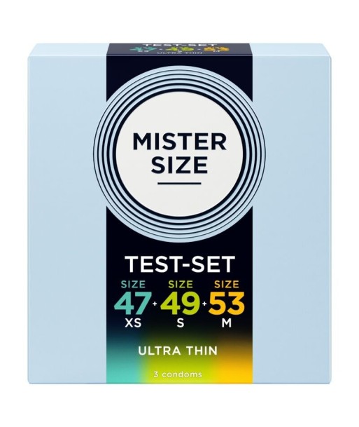 MISTER SIZE - PACK MUESTRA PRESERVATIVOS TALLA 47-49-53 MM (3 UNIDADES)