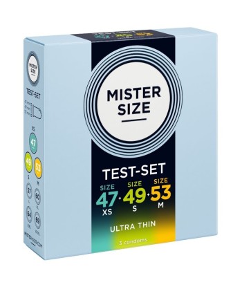 MISTER SIZE - PACK MUESTRA PRESERVATIVOS TALLA 47-49-53 MM (3 UNIDADES)