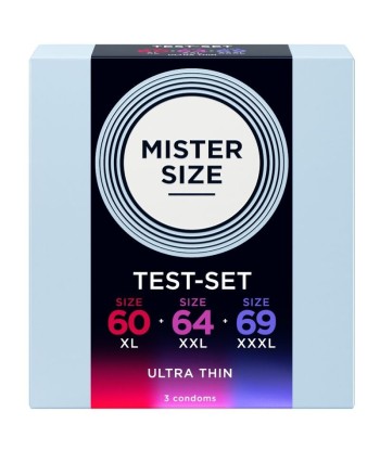 MISTER SIZE - PACK MUESTRA PRESERVATIVOS TALLA 60-64-69 MM (3 UNIDADES)