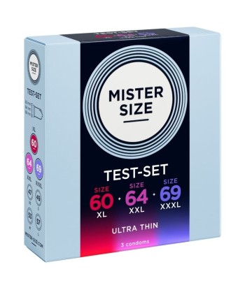 MISTER SIZE - PACK MUESTRA PRESERVATIVOS TALLA 60-64-69 MM (3 UNIDADES)