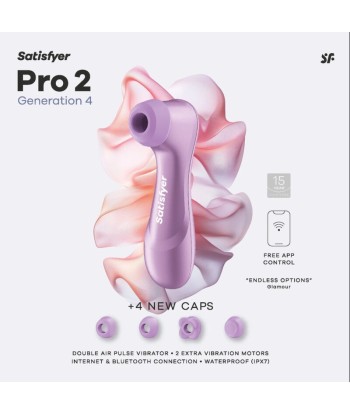 SATISFYER - PRO 2 GENERATION 4 ESTIMULADOR DE CLÍTORIS AMATISTA