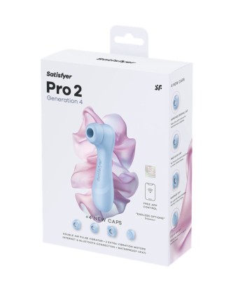 SATISFYER - PRO 2 GENERATION 4 ESTIMULADOR DE CLÍTORIS AZUL SERENO