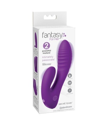 FANTASY FOR HER - SECRET LOVER VIBRADOR DOBLE PUNTO G Y CLÍTORIS RECARGABLE MORADO