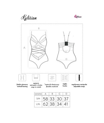 LIVCO CORSETTI FASHION - KYLSSIAM LC 90613 BODY NEGRO L-XL