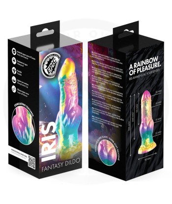 EPIC - IRIS DILDO CON TESTÍCULOS ARCOÍRIS DE PLACER