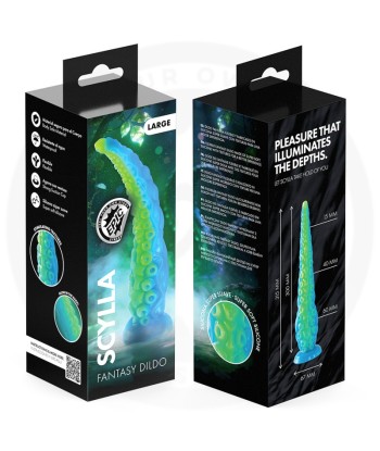 EPIC - SCYLLA DILDO TENTÁCULO FINO FLUORESCENTE TAMAÑO GRANDE
