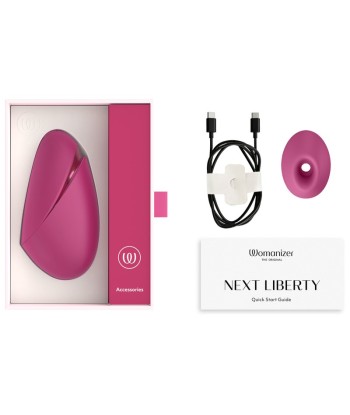 WOMANIZER - NEXT LIBERTY ESTIMULADOR DE CLÍTORIS 3D PLEASURE AIR ROSA INTENSO