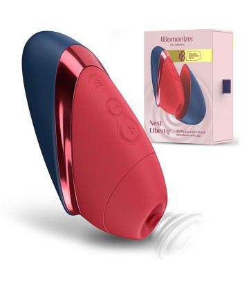 WOMANIZER - NEXT LIBERTY ESTIMULADOR DE CLÍTORIS 3D PLEASURE AIR AZUL-ROJO