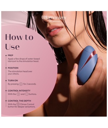 WOMANIZER - NEXT LIBERTY ESTIMULADOR DE CLÍTORIS 3D PLEASURE AIR AZUL-ROJO
