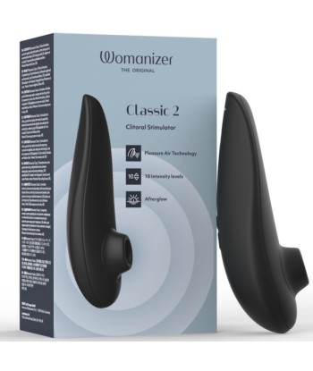WOMANIZER - CLASSIC 2 ESTIMULADOR DE CLÍTORIS POR SUCCIÓN 10 NIVELES NEGRO
