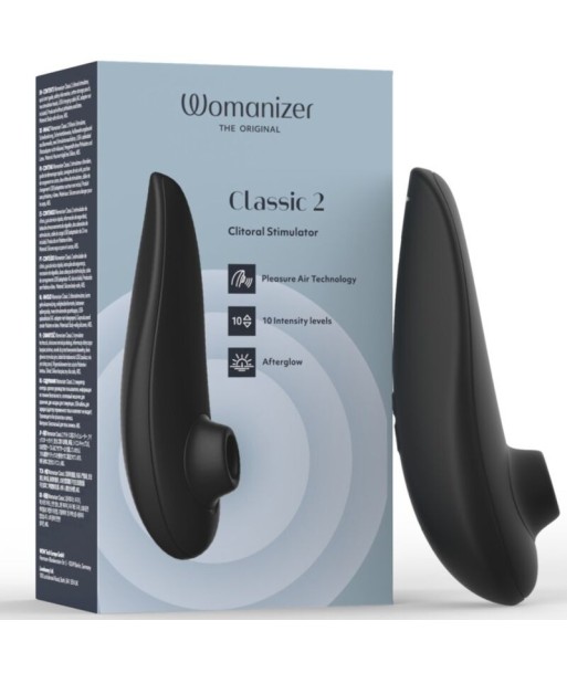 WOMANIZER - CLASSIC 2 ESTIMULADOR DE CLÍTORIS POR SUCCIÓN 10 NIVELES NEGRO