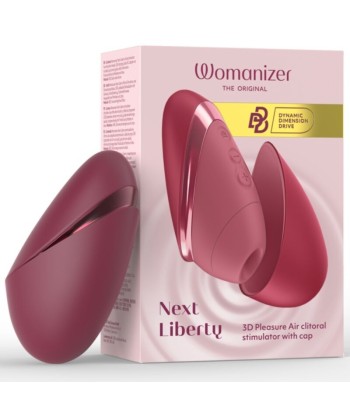 WOMANIZER - NEXT ESTIMULADOR DE CLÍTORIS POR SUCCIÓN 14 NIVELES BURDEOS