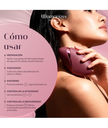 WOMANIZER - NEXT ESTIMULADOR DE CLÍTORIS POR SUCCIÓN 14 NIVELES BURDEOS