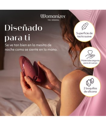 WOMANIZER - NEXT ESTIMULADOR DE CLÍTORIS POR SUCCIÓN 14 NIVELES BURDEOS