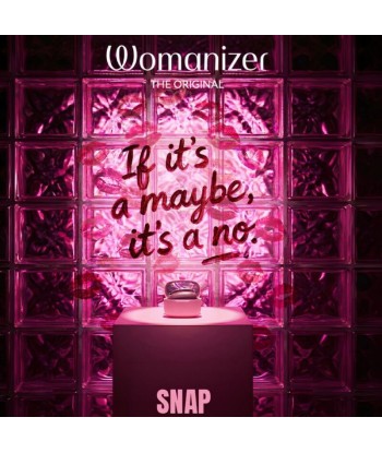 WOMANIZER - SNAP ESTIMULADOR DE CLÍTORIS POR SUCCIÓN 6 NIVELES BURDEOS