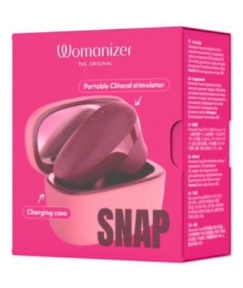 WOMANIZER - SNAP ESTIMULADOR DE CLÍTORIS POR SUCCIÓN 6 NIVELES BURDEOS