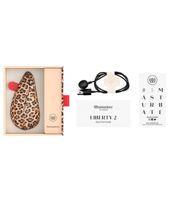 WOMANIZER - LIBERTY 2 ESTIMULADOR DE CLÍTORIS POR SUCCIÓN 8 NIVELES ESTAMPADO DE LEOPARDO