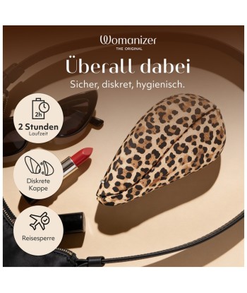 WOMANIZER - LIBERTY 2 ESTIMULADOR DE CLÍTORIS POR SUCCIÓN 8 NIVELES ESTAMPADO DE LEOPARDO