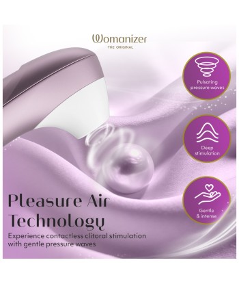 WOMANIZER - PRO ESTIMULADOR DE CLÍTORIS POR SUCCIÓN 11 NIVELES LILA