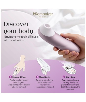 WOMANIZER - PRO ESTIMULADOR DE CLÍTORIS POR SUCCIÓN 11 NIVELES LILA