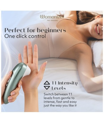WOMANIZER - PRO ESTIMULADOR DE CLÍTORIS POR SUCCIÓN 11 NIVELES VERDE SALVIA
