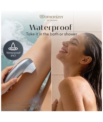 WOMANIZER - PRO ESTIMULADOR DE CLÍTORIS POR SUCCIÓN 11 NIVELES GRIS PLATEADO