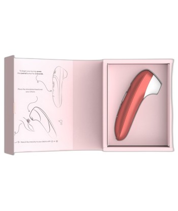 WOMANIZER - PRO ESTIMULADOR DE CLÍTORIS POR SUCCIÓN 11 NIVELES ROJO BURDEOS