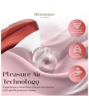 WOMANIZER - PRO ESTIMULADOR DE CLÍTORIS POR SUCCIÓN 11 NIVELES ROJO BURDEOS