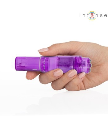 INTENSE - KURT MINI MASAJEADOR CON 4 CABEZALES INTERCAMBIABLES LILA