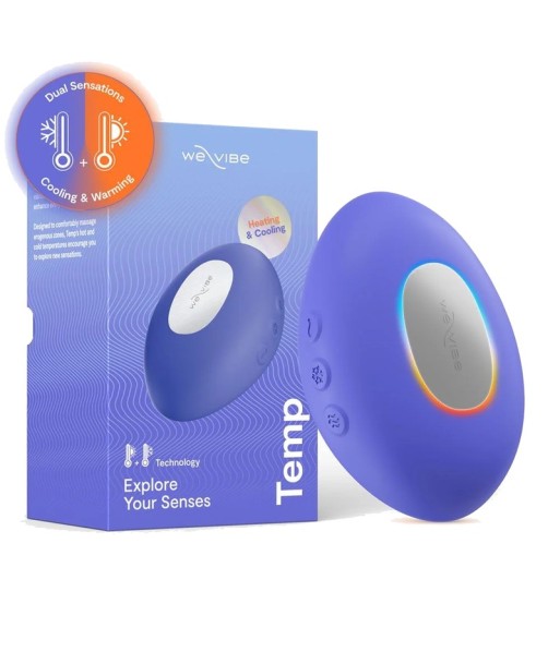 WE-VIBE - TEMP VIBRADOR CON FUNCIÓN DE CALOR Y FRÍO AZUL LAVANDA