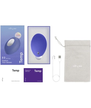 WE-VIBE - TEMP VIBRADOR CON FUNCIÓN DE CALOR Y FRÍO AZUL LAVANDA