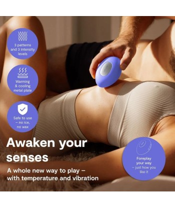WE-VIBE - TEMP VIBRADOR CON FUNCIÓN DE CALOR Y FRÍO AZUL LAVANDA
