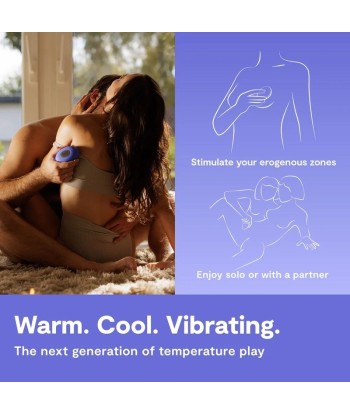 WE-VIBE - TEMP VIBRADOR CON FUNCIÓN DE CALOR Y FRÍO AZUL LAVANDA