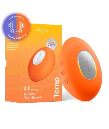 WE-VIBE - TEMP VIBRADOR CON FUNCIÓN DE CALOR Y FRÍO MANDARINA