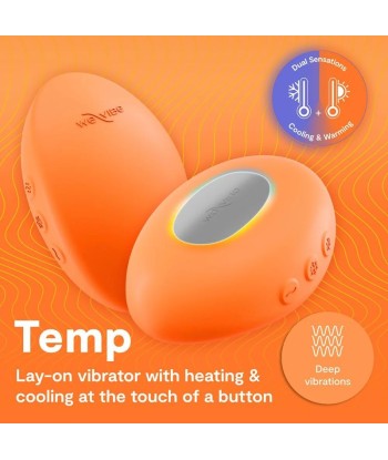 WE-VIBE - TEMP VIBRADOR CON FUNCIÓN DE CALOR Y FRÍO MANDARINA