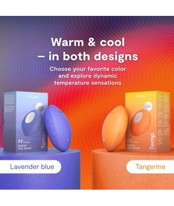 WE-VIBE - TEMP VIBRADOR CON FUNCIÓN DE CALOR Y FRÍO MANDARINA