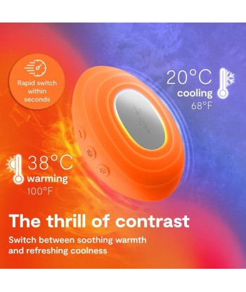 WE-VIBE - TEMP VIBRADOR CON FUNCIÓN DE CALOR Y FRÍO MANDARINA