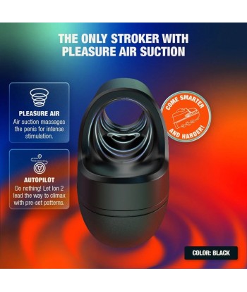 ARCWAVE - ION 2 MASTURBADOR MASCULINO CON ESTIMULACIÓN POR ONDAS DE AIRE NEGRO