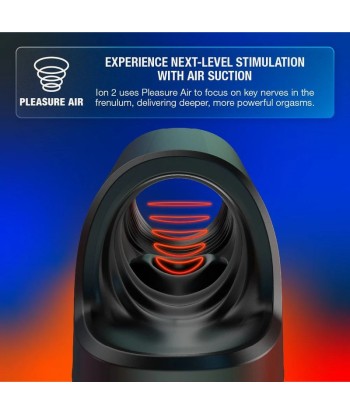 ARCWAVE - ION 2 MASTURBADOR MASCULINO CON ESTIMULACIÓN POR ONDAS DE AIRE NEGRO