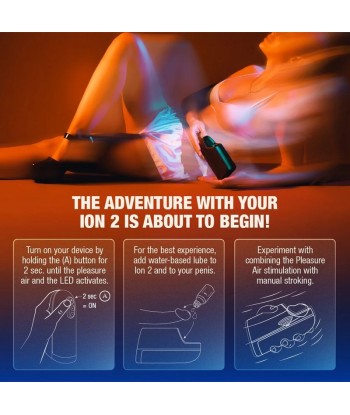ARCWAVE - ION 2 MASTURBADOR MASCULINO CON ESTIMULACIÓN POR ONDAS DE AIRE NEGRO