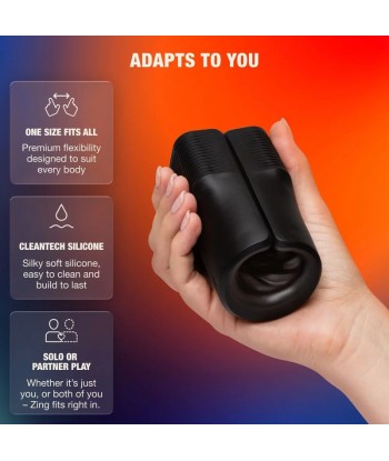 ARCWAVE - ZING MASTURBADOR MASCULINO VIBRADOR CON DOBLE MOTOR NEGRO