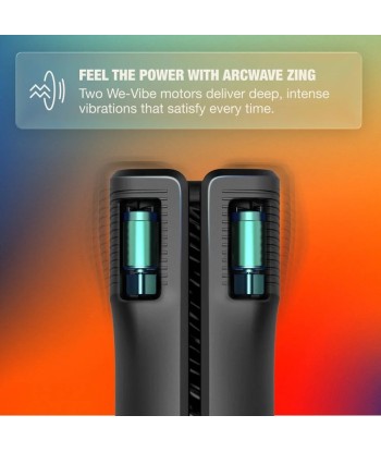 ARCWAVE - ZING MASTURBADOR MASCULINO VIBRADOR CON DOBLE MOTOR NEGRO